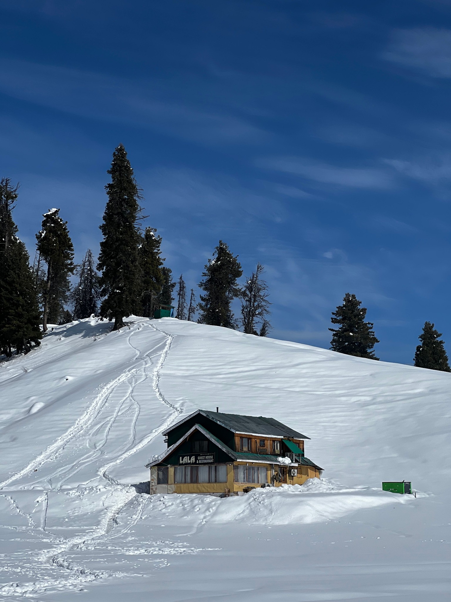 Snowy Gulmarg landscape in Kashmir