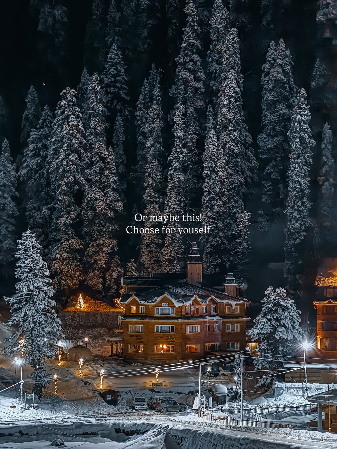 Kashmir at night