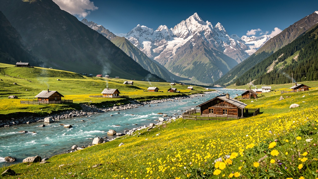 Sonamarg mountain valley